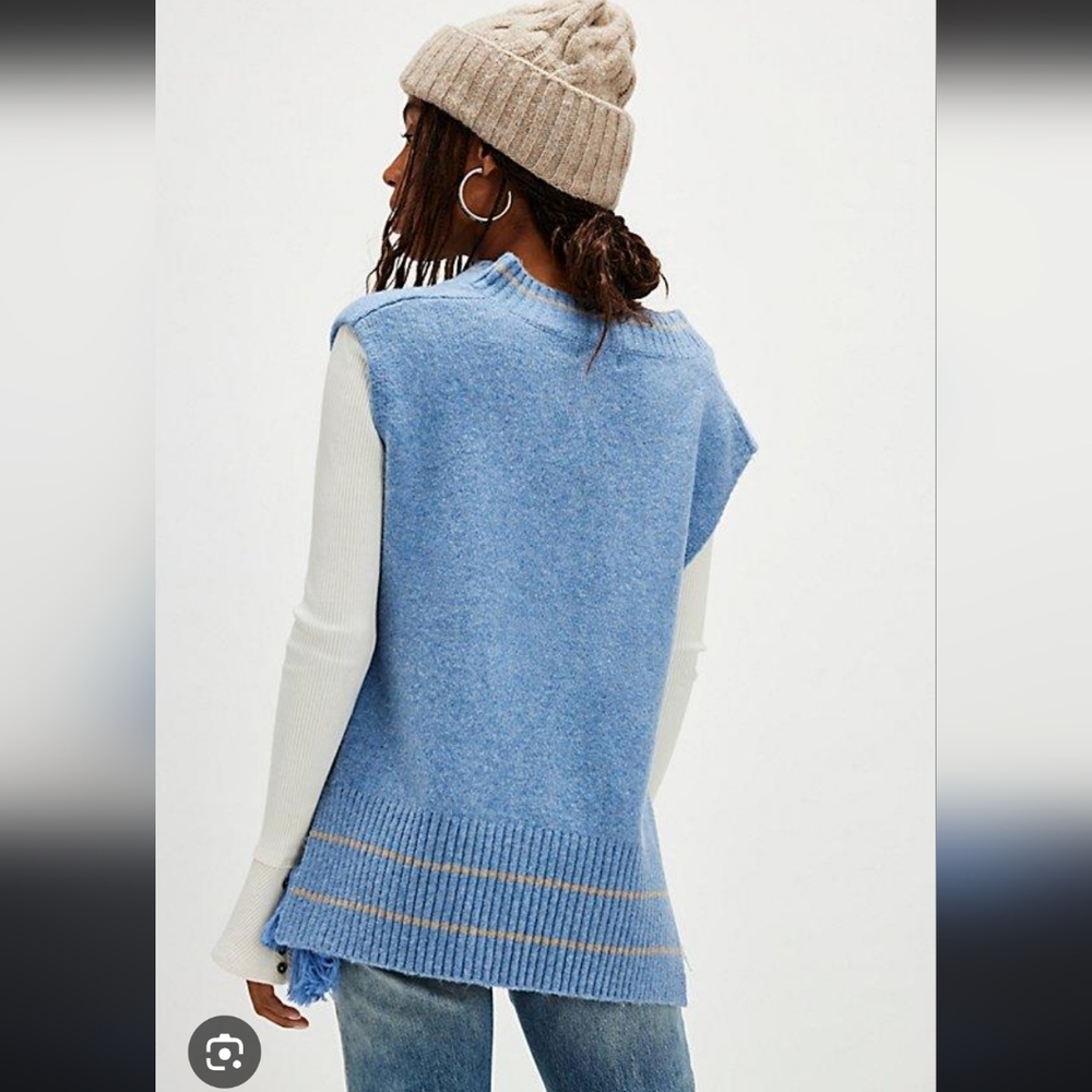 Free People All Star Stripe Poncho - Picture 2 of 3